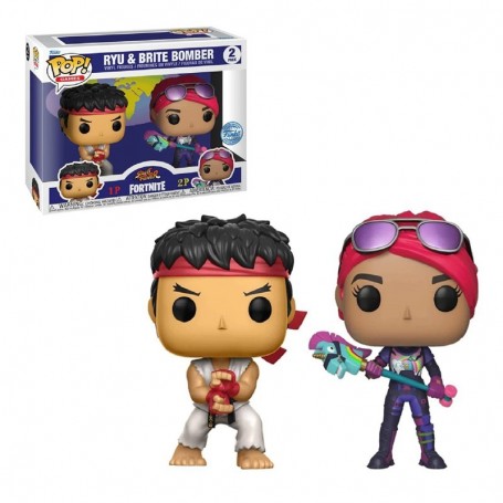 FUNKO POP! Games - Ryu & Brite Bomber 2-Pack