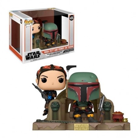 Funko POP! Moments - Star Wars Boba Fett and Fennec on Throne 486