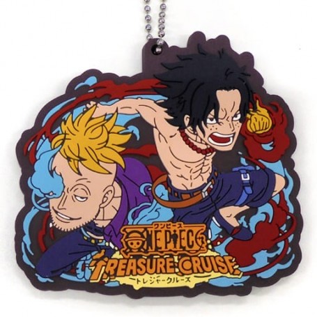 One Piece TREASURE CRUISE -  Marco & Ace Rubber Mascot