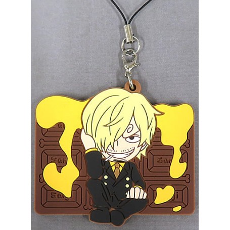 One Piece Sanji Chocolate Rubber Strap